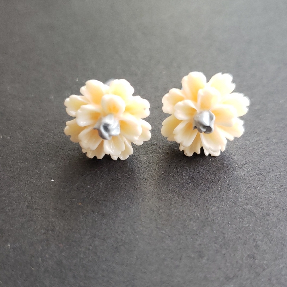 Floral Yellow Earrings 💛